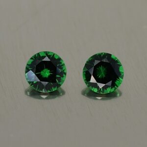 ChromeTourmaline round pair 4.5mm 0.67cts ct199 SOLD