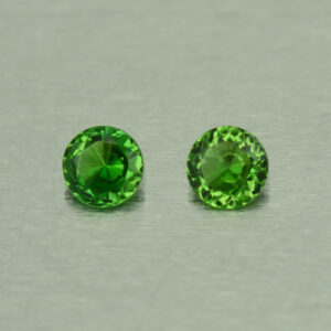 ChromeTourmaline round pair 5.0mm 0.80cts N ct309