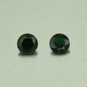 ChromeTourmaline round pair 5.0mm 0.85cts N ct310
