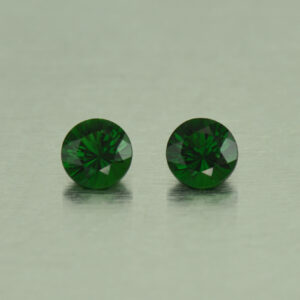 ChromeTourmaline round pair 5.0mm 0.86cts N ct311