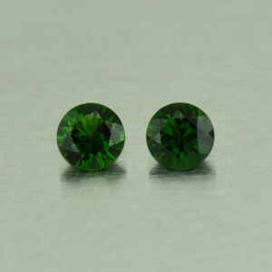 ChromeTourmaline round pair 5.0mm 0.90cts N ct312