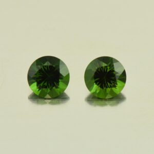 ChromeTourmaline round pair 5.0mm 0.94cts N ct403