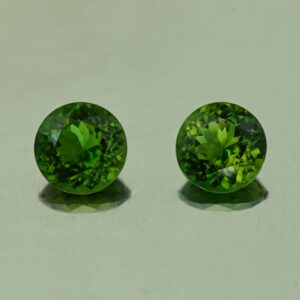 ChromeTourmaline round pair 5.0mm 0.98cts N ct625