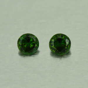 ChromeTourmaline round pair 5.1mm 1.03cts N ct313