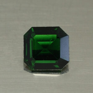 ChromeTourmaline sq eme cut 5.0x4.8mm 0.46cts N ct273