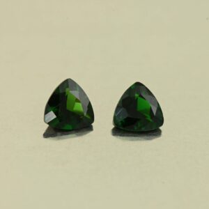ChromeTourmaline trill pair 5.0mm 0.78cts N ct690