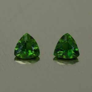ChromeTourmaline trillion pair 4.5mm 0.55cts ct205 SOLD