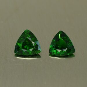 ChromeTourmaline trillion pair 5.0mm 0.66cts ct212