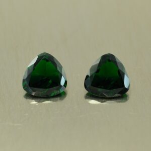 ChromeTourmaline trillion pair 6.4mm 1.55cts ct228