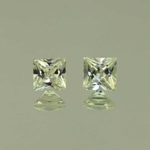 Chrysoberyl princess pair 5.0mm 1.62cts N cb106