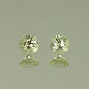 Chrysoberyl round pair 5.0mm 1.18cts N cb103