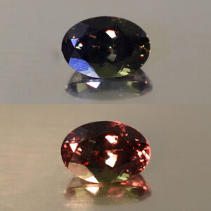 ColorChangeGarnet oval 6.6x4.6mm 0.85cts N cc314 combo