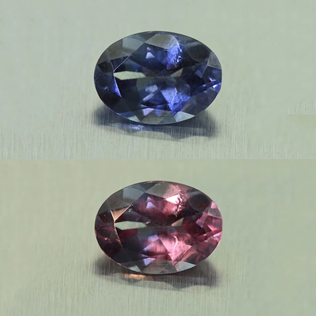 ColorChangeGarnet oval 7.1x5.1mm 1.01cts N cc412 combo SOLD