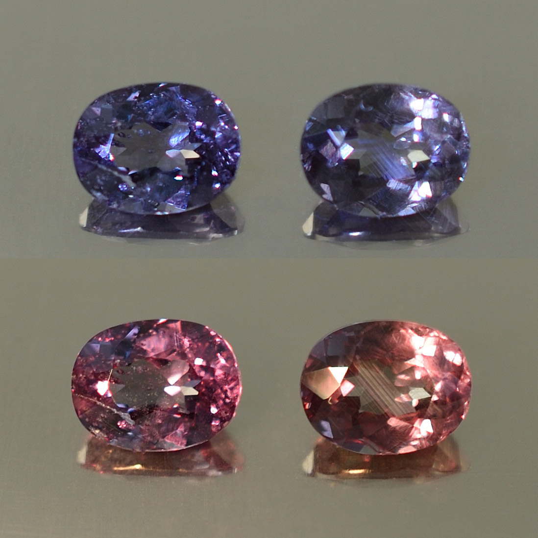 ColorChangeGarnet oval pair 6.9x5.5mm 2.38cts N cc301 combo SOLD