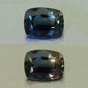 ColorChangeSapphire cush 6.9x5.3x3.3mm 1.20cts N sa1182 combo