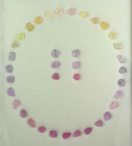 FancySapphire freeform naturals 1.50 1.99ct 61.77cts N sa1067 SOLD