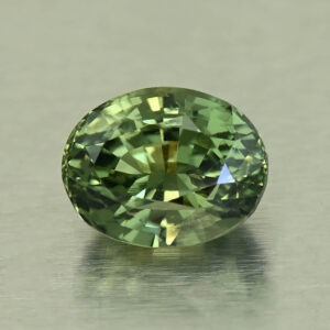 GreenSapphire oval 7.9x6.2x5.2mm 2.31cts H sa1083 a