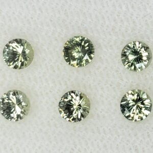GreenSapphire round 3.5mm 2.00cts 10pcs N sa381