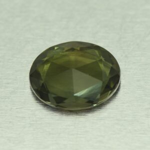GreenTourmaline oval rose cut 14.8x12.1mm 6.57cts N tm1593 b