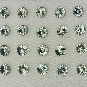 GreySapphire round 2.5mm 1.52cts 20pcs N sa269 SOLD