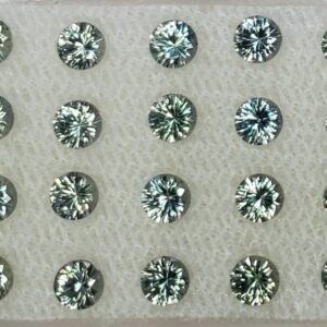 GreySapphire round 3.0mm 2.66cts 20pcs N sa385 SOLD