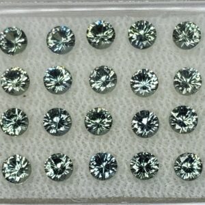 GreySapphire round 3.0mm 2.68cts 20pcs N sa386 SOLD
