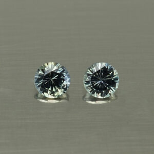 GreySapphire round pair 4.0mm 0.61cts N sa370 SOLD