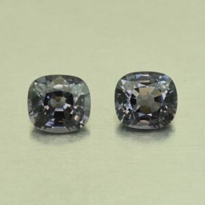 GreySpinel cush pair 8.5x7.8x5.3mm 8.5x7.8x5.2mm 5.45cts N sp862 SOLD