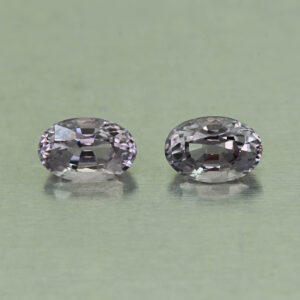 GreySpinel oval pair 5.9x4.0mm 1.13cts N sp739