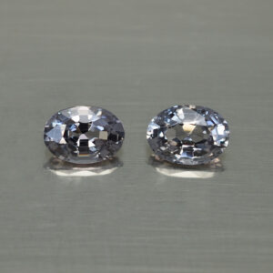 GreySpinel oval pair 7.0x5.0mm 1.73cts N sp615 SOLD