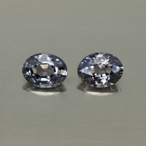 GreySpinel oval pair 8.0x6.0mm 2.88cts N sp617 SOLD