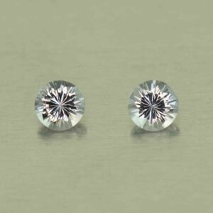 GreySpinel round pair 3.5mm 0.40cts N sp857