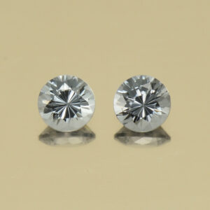 GreySpinel round pair 4.0mm 0.61cts N sp390 SOLD
