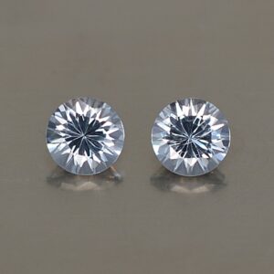 GreySpinel round pair 4.5mm 0.85cts sp379 1 SOLD