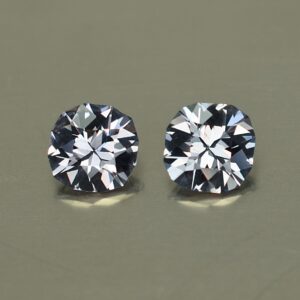 GreySpinel sq cush pair 5.4mm 1.35cts sp533 SOLD