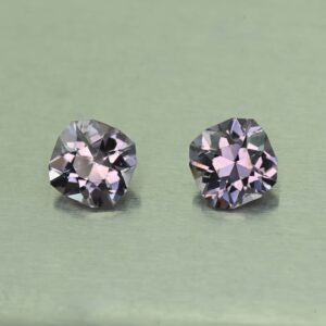 GreySpinel sq cush pair 6.0mm 2.08cts N sp922 SOLD