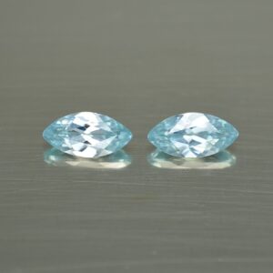 IceBlueZircon marquise pair 8.0x4.0mm 1.58cts zn3310