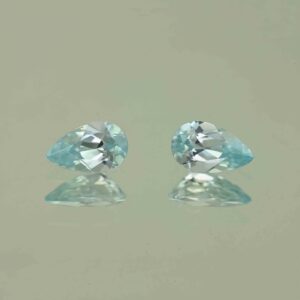 IceBlueZircon pear pair 8.0x5.0mm 2.33cts H zn7471 scaled 1