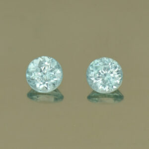 IceBlueZircon round pair 3.5mm 0.52cts H zn4935 SOLD