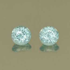 IceBlueZircon round pair 4.0mm 0.88cts H zn4936