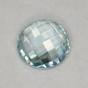 IceBlueZircon round rose cut 7.0mm 1.80cts zn2912