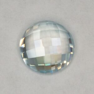 IceBlueZircon round rose cut 7.0mm 1.93cts zn2911 SOLD
