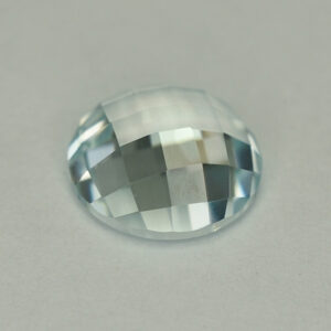 IceBlueZircon round rosecut 7.5mm 2.13cts H zn4576 a