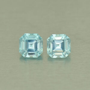 IceBlueZircon sq eme pair 5.0mm 1.99cts H zn5074