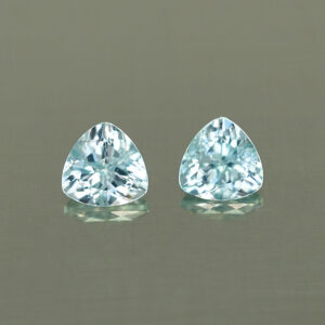 IceBlueZircon trill pair 5.0mm 1.29cts H zn3299 SOLD