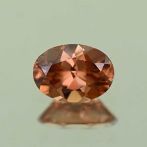 ImperialZircon oval 7.4x5.4mm 1.30cts H zn4046