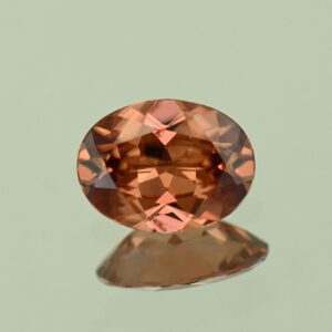 ImperialZircon oval 8.0x6.0mm 1.46cts H zn4048