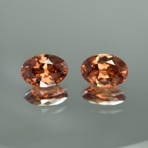 ImperialZircon oval pair 12.6x8.8mm 14.00cts zn384 SOLD
