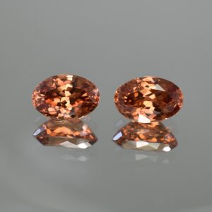 ImperialZircon oval pair 13.1x8.9mm 15.23cts zn385