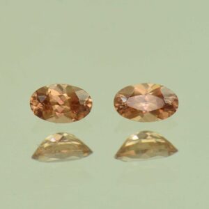 ImperialZircon oval pair 5.0x3.0mm 0.63cts H zn6752